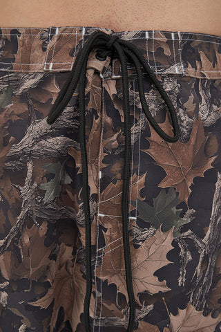 CAMO BOARD SHORT FIXED WAIST BROWN