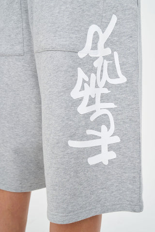 XTRA BAGGY TRACK SHORT/ETCHING GREY