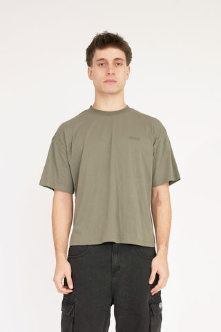 BASIC CROP TEE 220/GRIND KHAKI