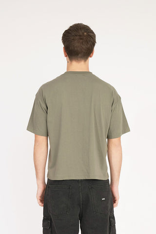 BASIC CROP TEE 220/GRIND KHAKI