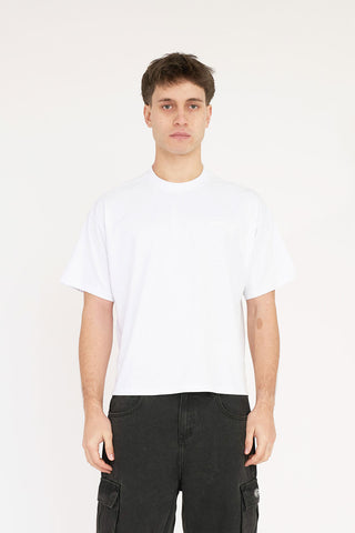 BASIC CROP TEE 220/GRIND WHITE