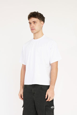 BASIC CROP TEE 220/GRIND WHITE