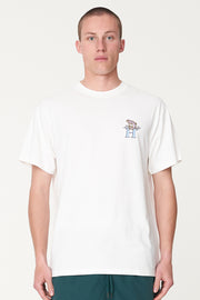 MENS SUP TEE/TROUT WHITE