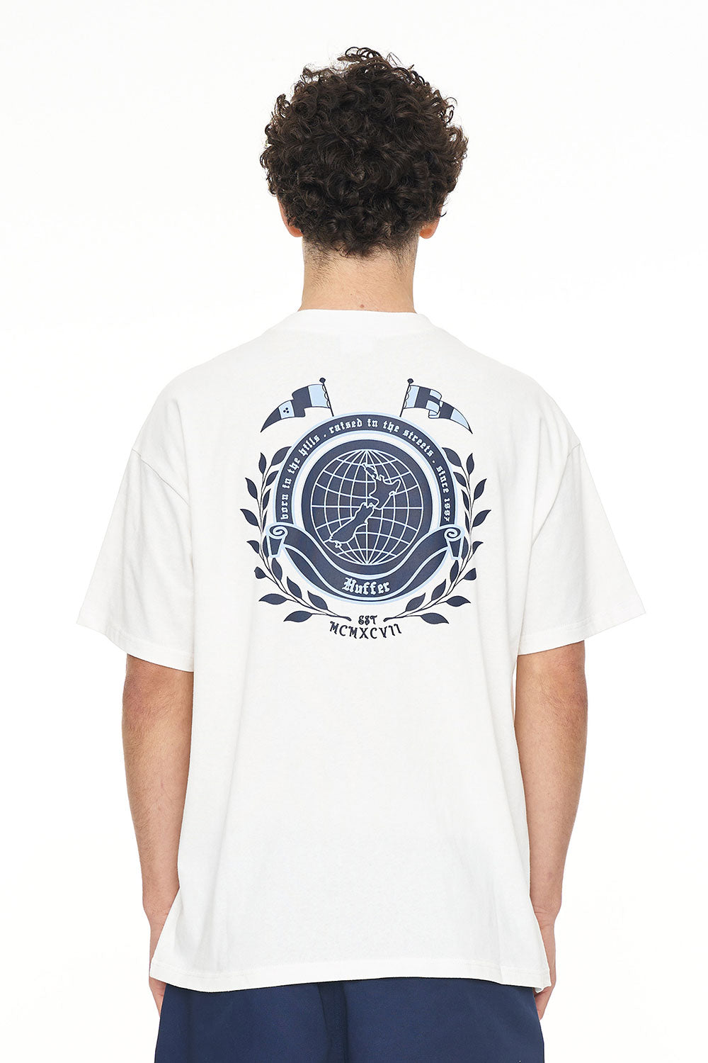 MENS BLOCK TEE 260/COAT CHALK Huffer