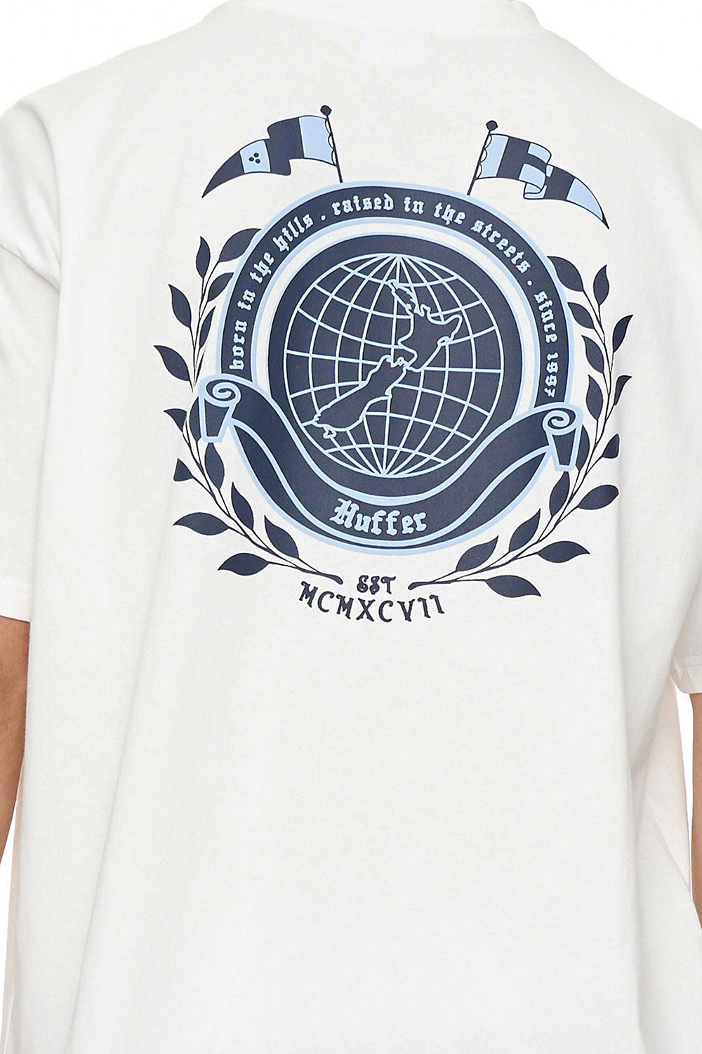 MENS BLOCK TEE 260/COAT CHALK Huffer