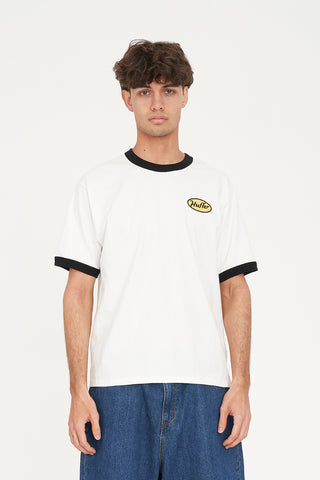 MENS RINGER TEE 220/WORK CHALK