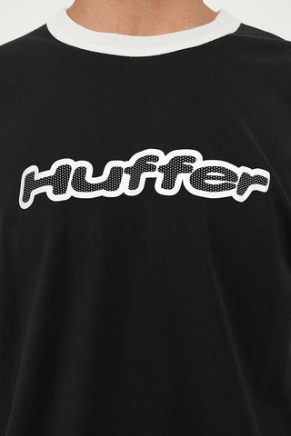 MENS RINGER TEE 220/VERT BLACK