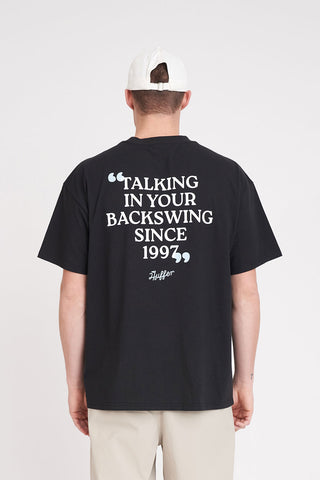 MENS BLOCK TEE 220/BACKSWINGER BASALT