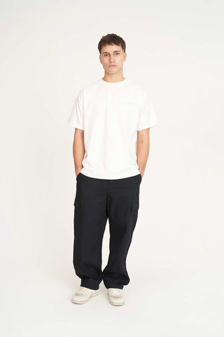 BLOCK TEE 220/VERT CHALK