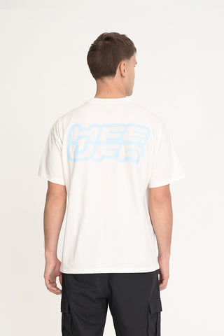 BLOCK TEE 220/VERT CHALK