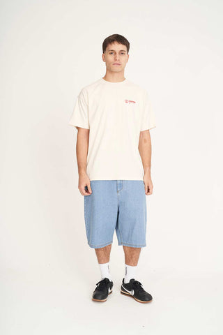 BLOCK TEE 220/KNOTORIOUS ECRU