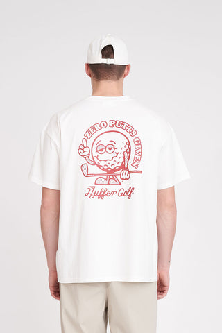 MENS BLOCK TEE 220/ZERO PUTTS CHALK