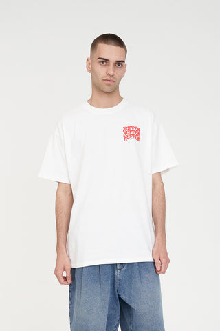 BLOCK TEE 220/MOTLEY STACK CHALK
