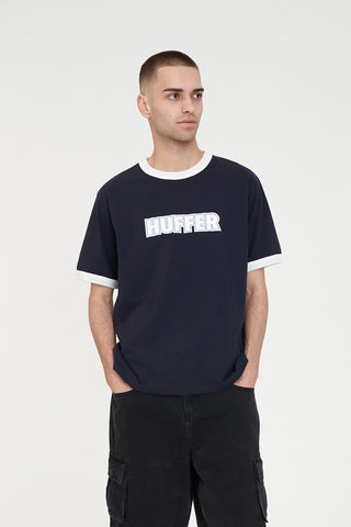 MENS RINGER TEE 220/OFFSIDE NAVY