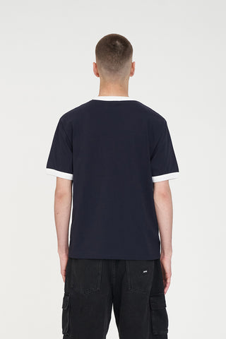 MENS RINGER TEE 220/OFFSIDE NAVY