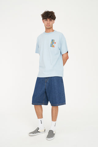 BLOCK TEE 220/SAUCED Y2K BLUE