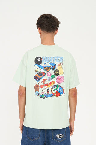 BLOCK TEE 220/FLAMIN MATCHA