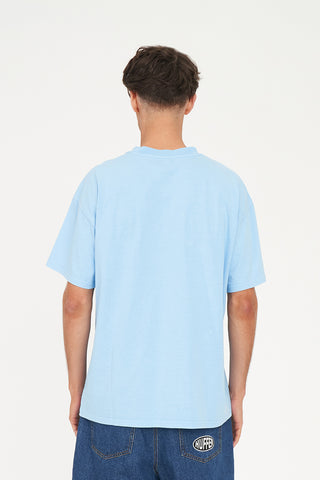 MENS PREMIER TEE BLUE GLEAM