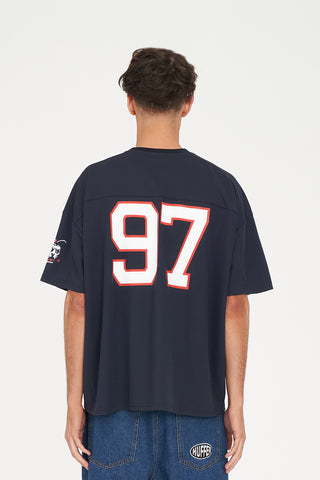 MESH BOX TEE/WILDCAT NAVY