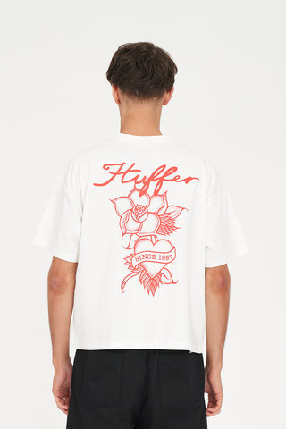 BLOCK CROP TEE 220/EDDIE CHALK