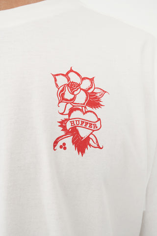 BLOCK CROP TEE 220/EDDIE CHALK