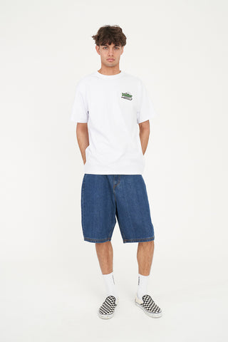 MENS SUP TEE 190/ON TARGET WHITE