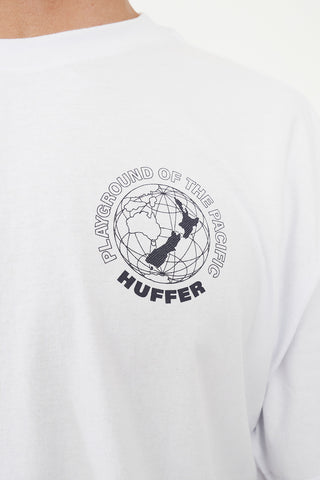 BLOCK CROP TEE 220/HOTSPOT WHITE