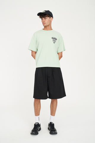 BLOCK CROP TEE 220/PRIME MATCHA