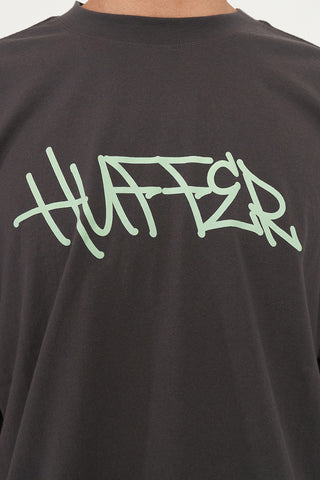 BLOCK TEE 220/WAVES CHARCOAL