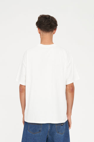 BLOCK TEE 220/VERT CHALK