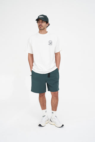 MENS BLOCK TEE 220/ZERO PUTTS CHALK/GREEN