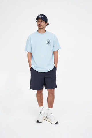 MENS BLOCK TEE 220/ZERO PUTTS ICE BLUE