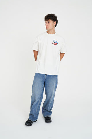 BLOCK TEE 220/NOODS CHALK