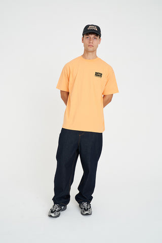 BLOCK TEE 220/FRICKIN' PEACH