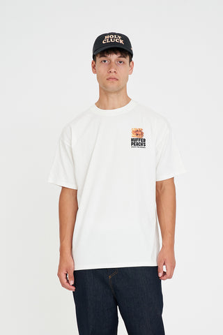BLOCK TEE 220/WAFFLING CHALK