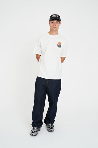 BLOCK TEE 220/WAFFLING CHALK