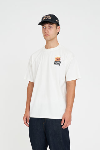 BLOCK TEE 220/WAFFLING CHALK