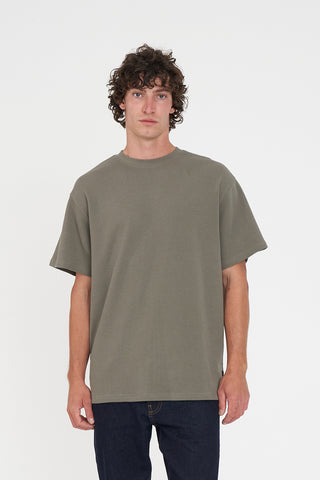 WAFFLE SUP TEE KHAKI