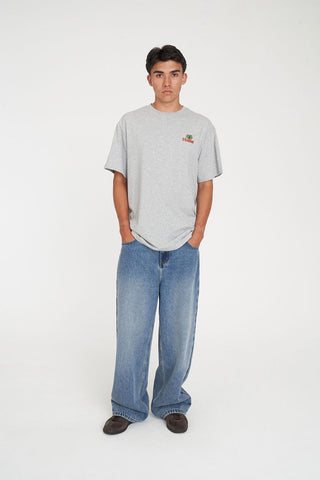 SUP TEE 190/DUSK GREY MARLE