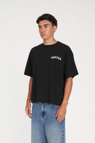 BLOCK CROP TEE 220/BOLDE BLACK