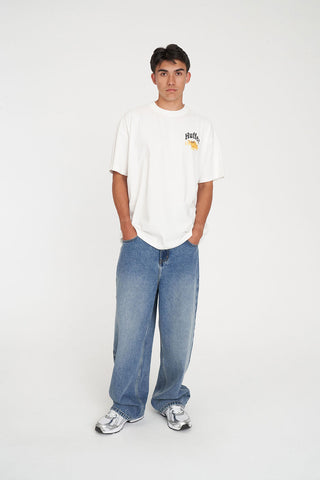 BLOCK TEE 220/FRIED OUT CHALK