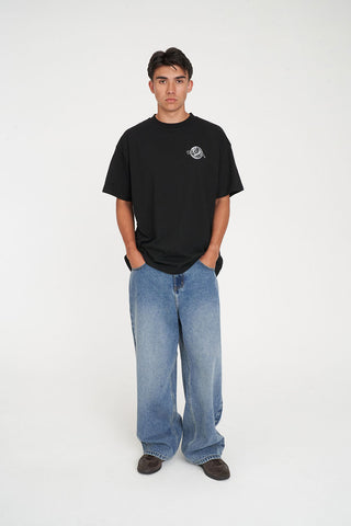 BLOCK TEE 220/FLIGHT PLAN BLACK