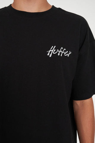 BLOCK CROP TEE 220/CHROMIE BLACK