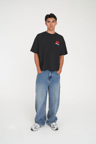 CROP BLOCK TEE 220/MEMPHIS BASALT