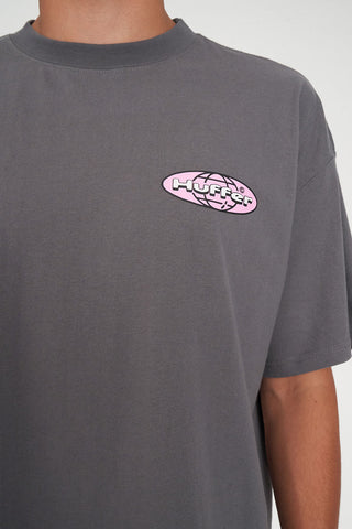 BLOCK CROP TEE 220/ALTA FLINT GREY