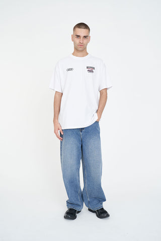 BLOCK TEE 220/AUDI CREW WHITE
