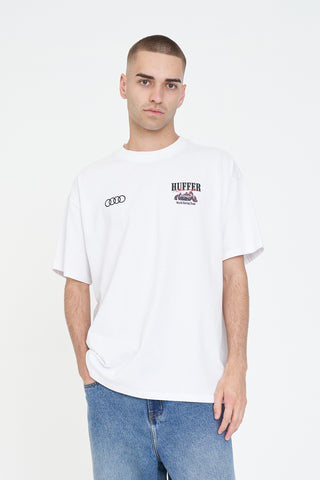 BLOCK TEE 220/AUDI CREW WHITE