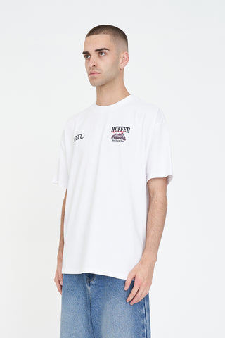 BLOCK TEE 220/AUDI CREW WHITE