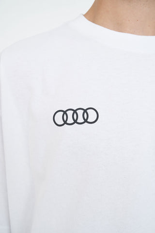 BLOCK TEE 220/AUDI CREW WHITE