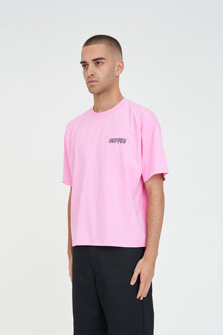 BLOCK CROP TEE 220/HAZE BON BON